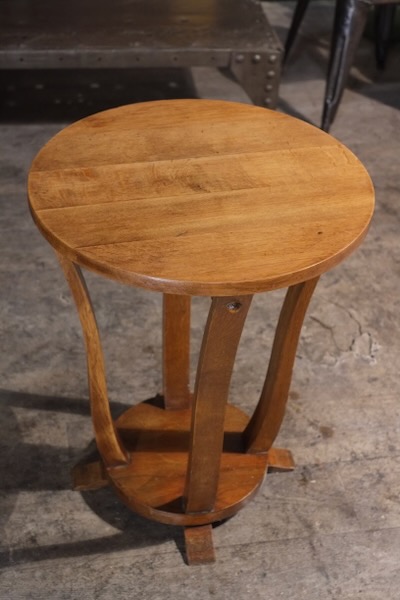 petit gueridon art deco 1930 en chene